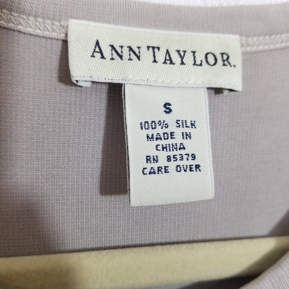 Silk Tank Top Grey Ann Taylor - Picture 4 of 4